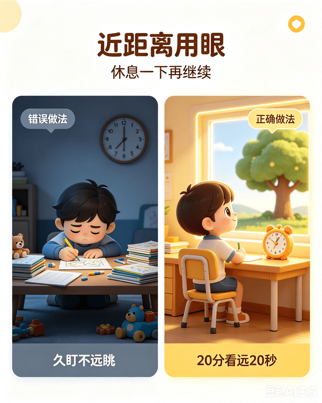 短短暑假度数暴涨100度！这3件家常事，比手机更毁视力