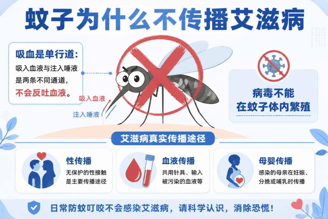 蚊子叮一口就会得艾滋？国家疾控局回应：纯属谣言！3个理由讲透