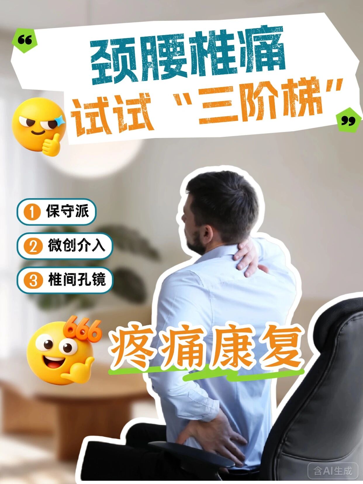 颈腰椎间盘&ldquo;出轨&rdquo;，三阶梯疗法帮你撑腰医生